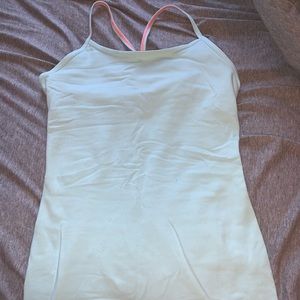 Light blue fitted ivivva tank top.